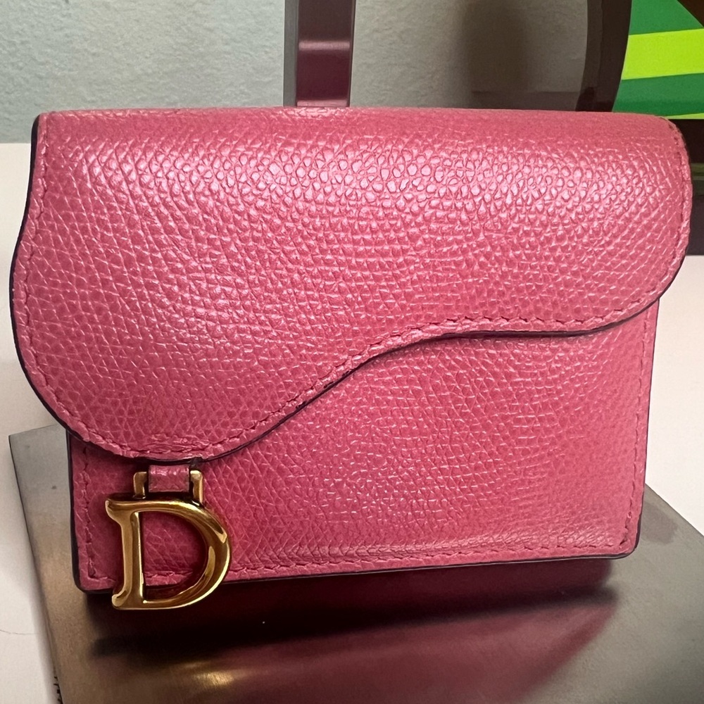 Christian Dior Lotus Saddle Wallet